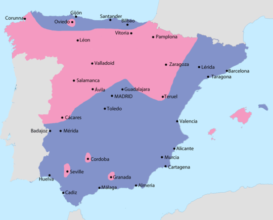 Begin Spaanse Burgeroorlog