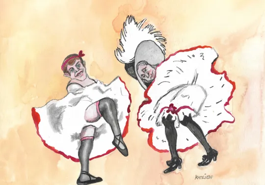 macron en poetin dansen