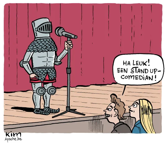Een stand-upcomedian
