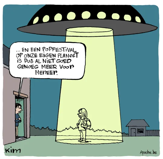 Popfestival op andere planeet
