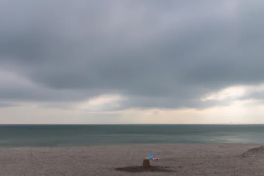 Dreary beach