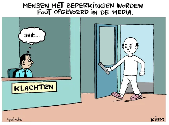 mensen met beperkingen in de media
