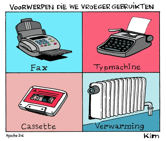Voorwerpen die we vroeger gebruikten