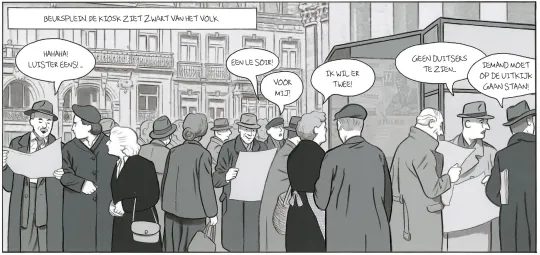 striptekening le faux soir