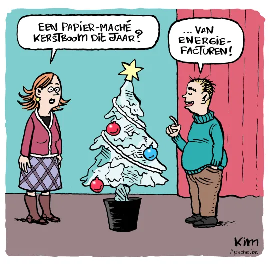 Papier-maché kerstboom