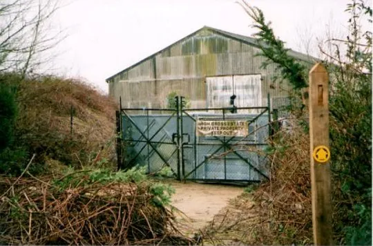 barn on the path