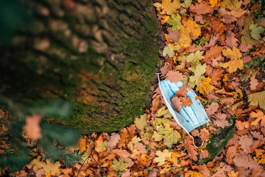 facemask litter