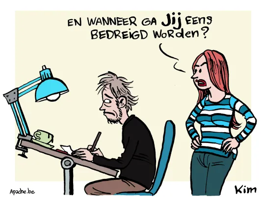 bedreigde cartoonist