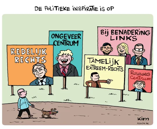 De politieke inspiratie is op