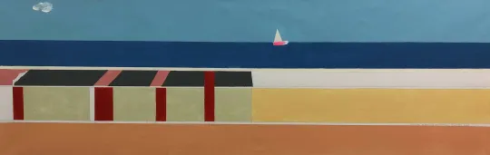 Oostende, een werk van Bernard Van Eeghem.