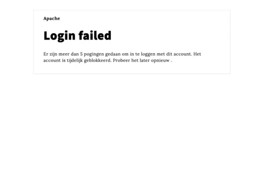 Login failed