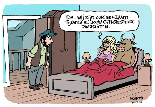 Eenzaam door boerenprotest