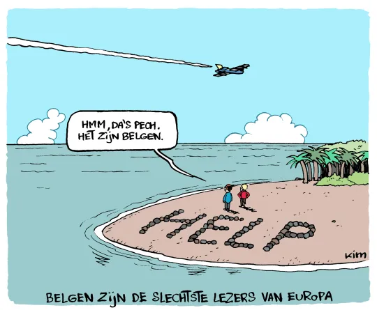 Belgen zijn slechte lezers