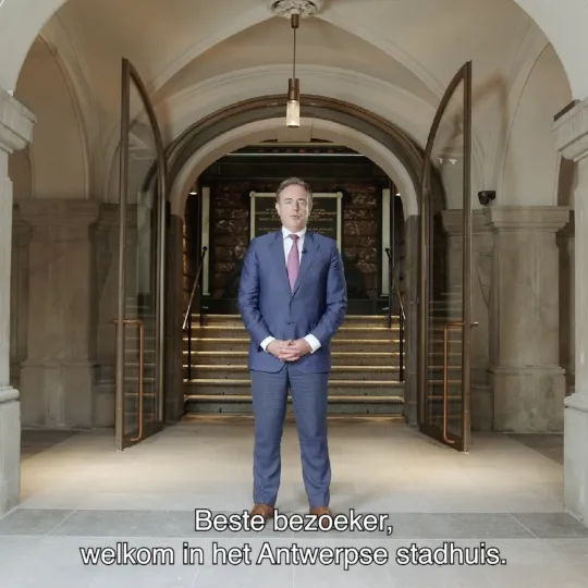 Bart De Wever in het Stadhuis
