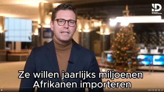 Met een video over het Europese migratiepact adverteerde Tom Vandendriessche (Vlaams Belang) op X, betaald door de Europese fractie Identiteit en Democratie.