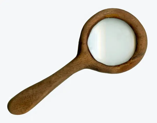 Houten vergrootglas