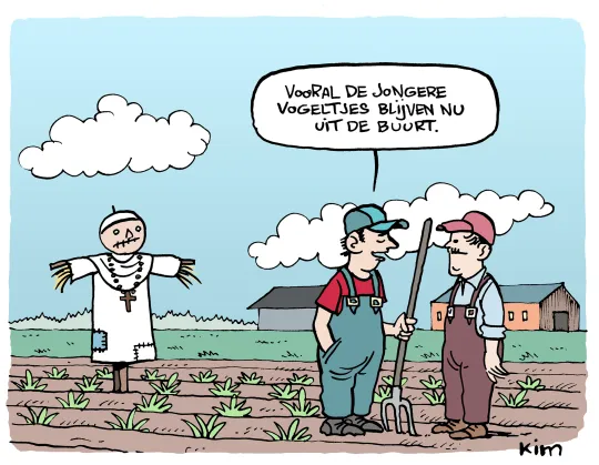 Vogelschrik paus