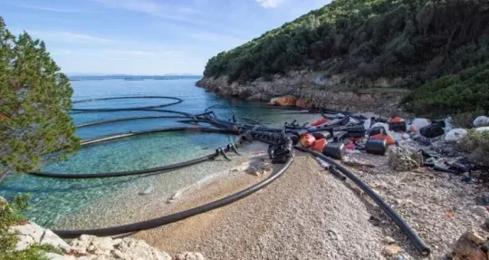Strand Ithaca failliete viskwekerij Healthy Seas