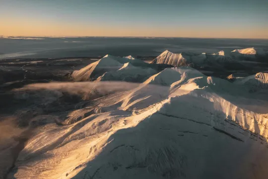 Uitzicht over Spitsbergen