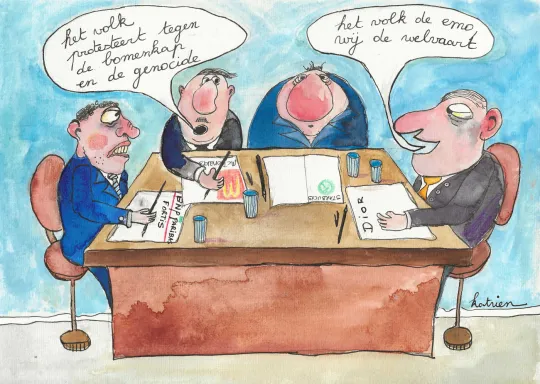 De regering rond tafel