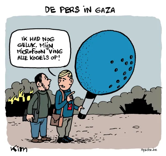 De pers in gaza