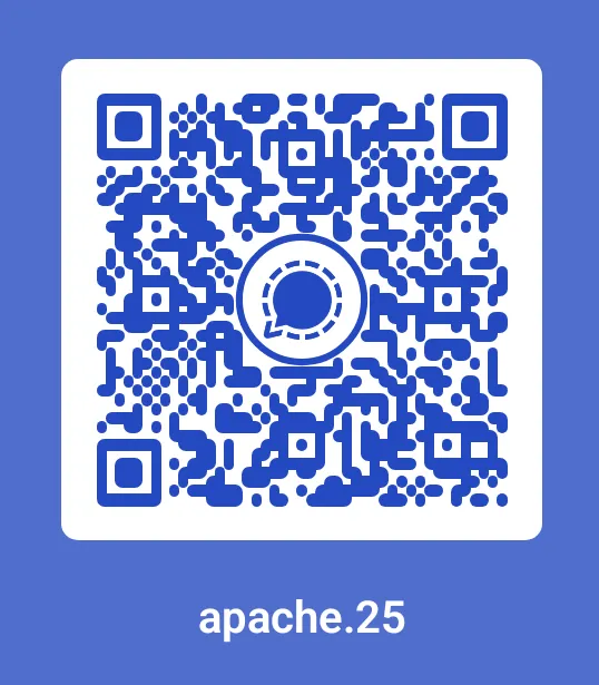 Scan de QR-code om een Signal-bericht te sturen naar de redactie.