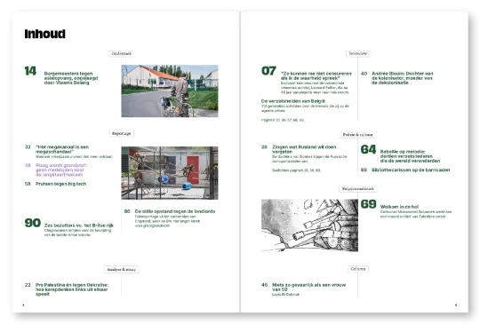 De inhoudstafel van Apache Magazine #24