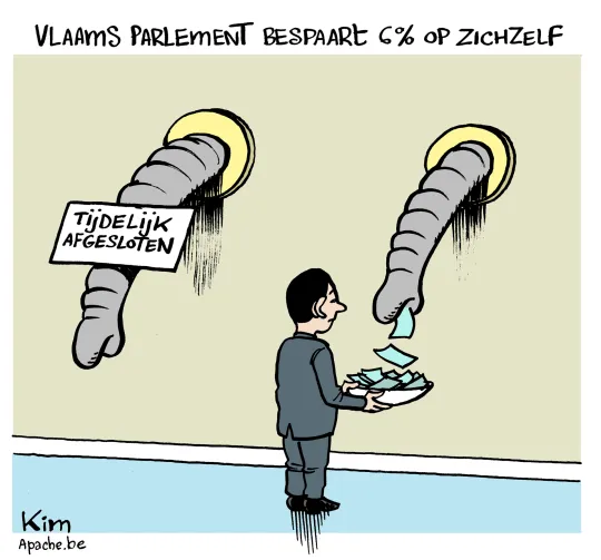 Vlaams Parlement bespaart