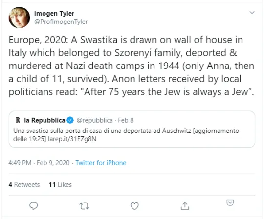 auschwitz tweet