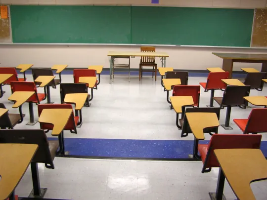 empty classroom