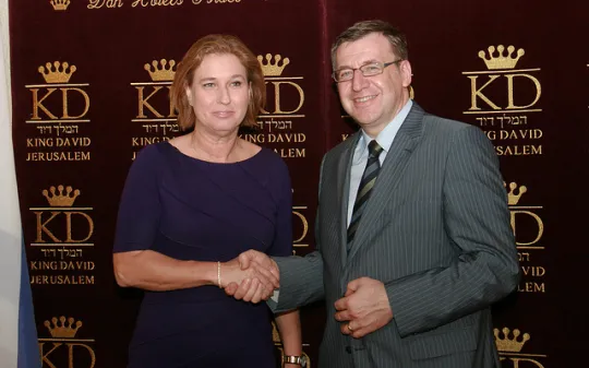 Minister van Buitenlandse Zaken Steven Vanackere (Foto Tzipi Livni)