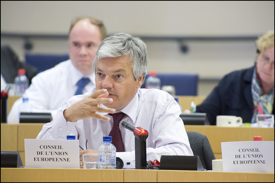 Didier Reynders in het Europees parlement (Foto Pietro Naj-Oleari / European Parliament)