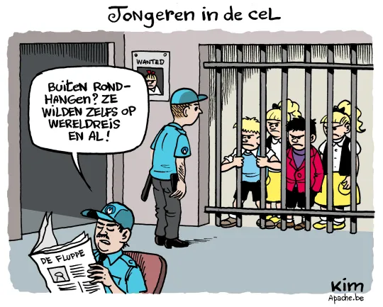 Jongeren in de cel