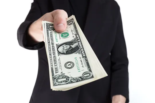 giving money