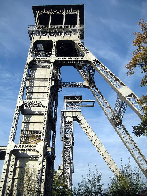 Een steenkoolmijn in Genk. Op de voorstelling van Het Belang van Genk werd de lof gezongen over het belang van hyperlokaal nieuws. (Foto Tijl Vereenooghe - Erf-goed.be)