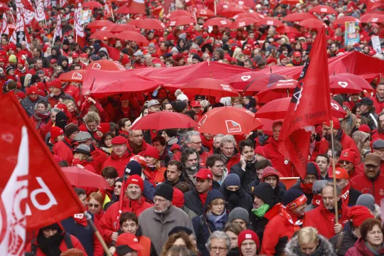 BRUSSELS FGTB ABVV DEMONSTRATION