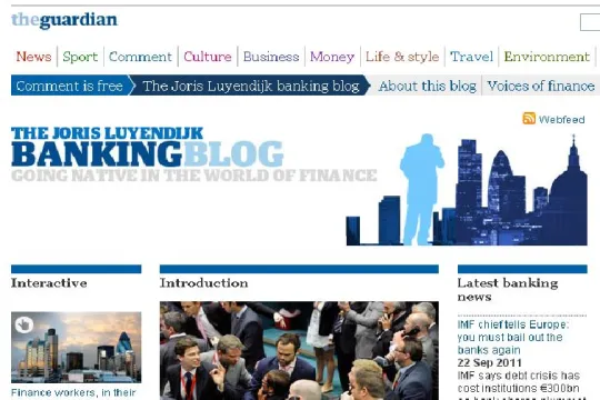 De Nederlandse journalist Joris Luyendijk blogt voor The Guardian