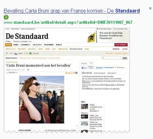 In de plaats van de originele pagina met het foute nieuws staat nu een bericht dat al even fout is en bedoeld om de eigen rol weg te gommen