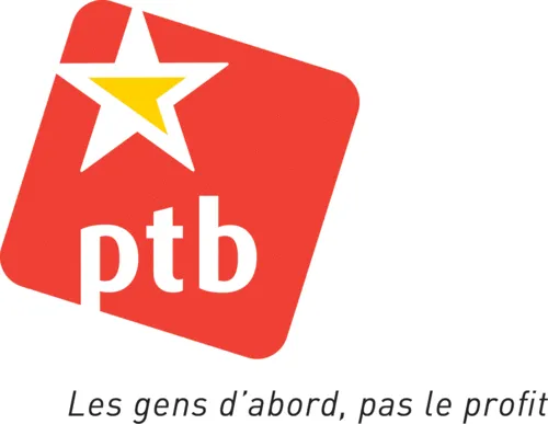 Le logo du PTB, accompagné d'un slogan (Photo: logo issu du site officiel du PTB)