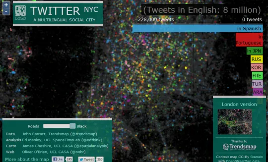 Twittertalen in New York (Screenshot The Guardian)