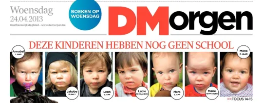 Screenshot De Morgen woensdag 24 april 2013)