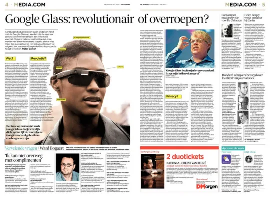 Artikel over initiatief van PEN Vlaanderen in De Morgen