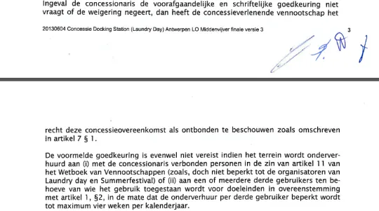 Uittreksel uit de concessie