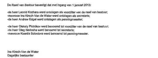 Screenshot Belgisch Staatsblad