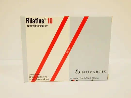 Doosje Rilatine 10 mg (Foto Apotheek Heylen)