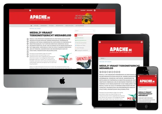 Apache.be is nu ook vlotter leesbaar op mobiele apparaten