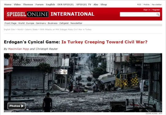 Screenshot Spiegel Online International