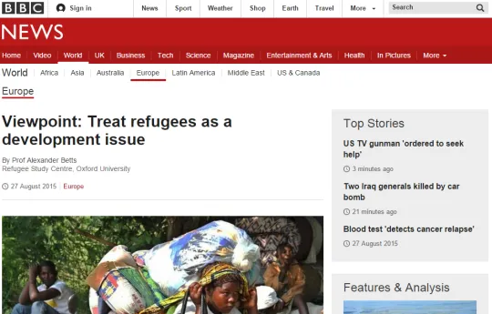 Screenshot BBC News