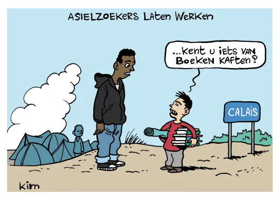 Asielzoekers werken