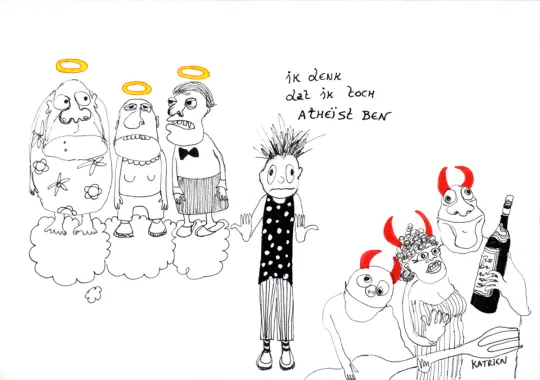 Atheïsten gaan wel naar de hel